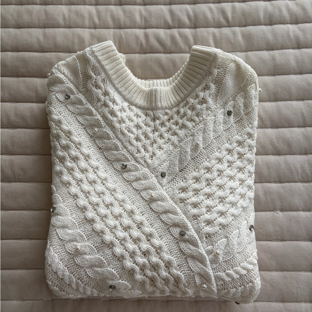 Jessica Simpson Cream Knit Sweater